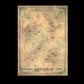 El Hobbit Litografia New Zealand Map of Middle Earth 50 x 70 cm