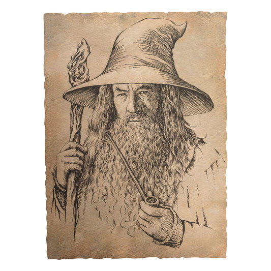 El Hobbit Litografia Portrait of Gandalf the Grey 21 x 28 cm - Z POP Toys