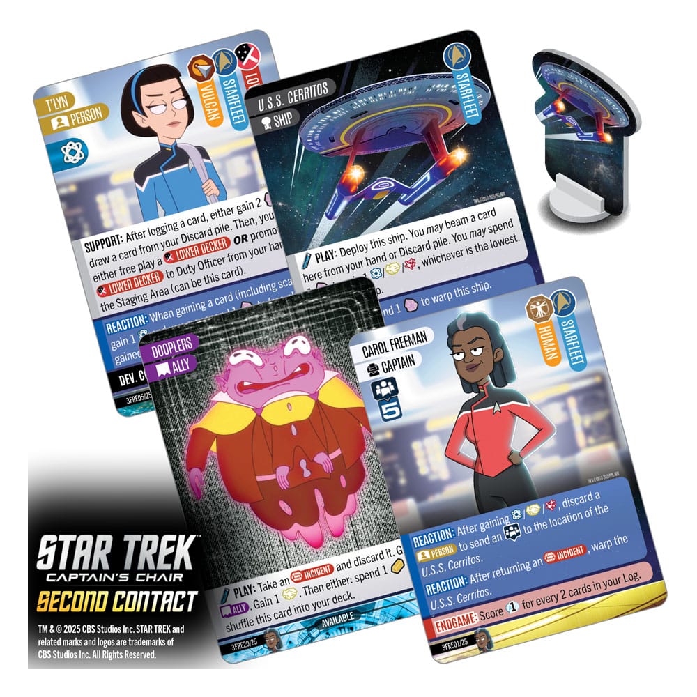 Star Trek: Captain's Chair Game Juego de Cartas Second Contact *Edición Inglés* - Z POP Toys