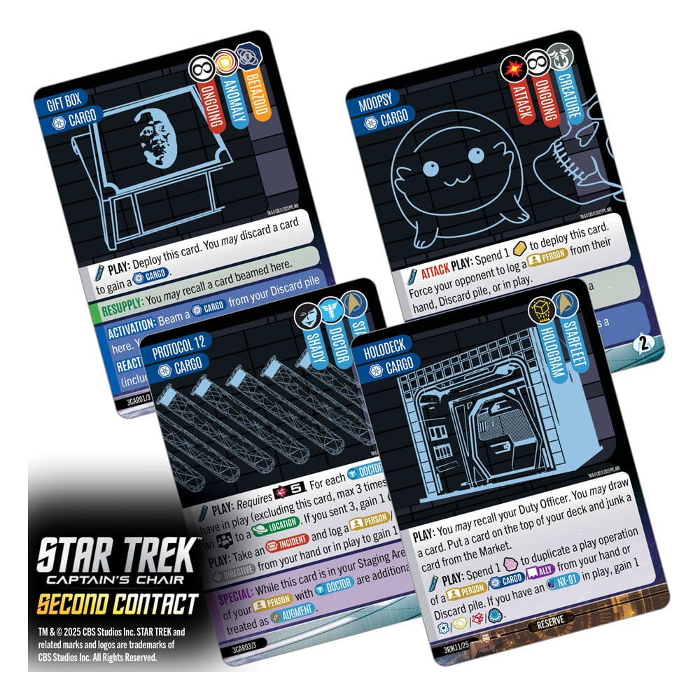 Star Trek: Captain's Chair Game Juego de Cartas Second Contact *Edición Inglés* - Z POP Toys
