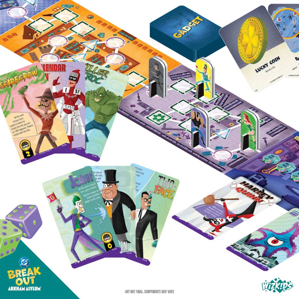 DC Breakout: Arkham Asylum Game Juego de Cartas *Edición Inglés* - Z POP Toys