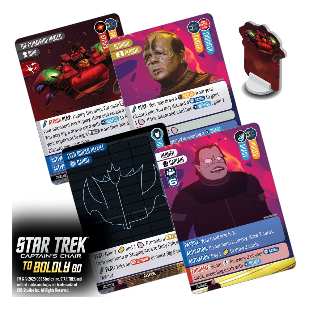 Star Trek: Captain's Chair Game Juego de Cartas To Boldly Go *Edición Inglés* - Z POP Toys