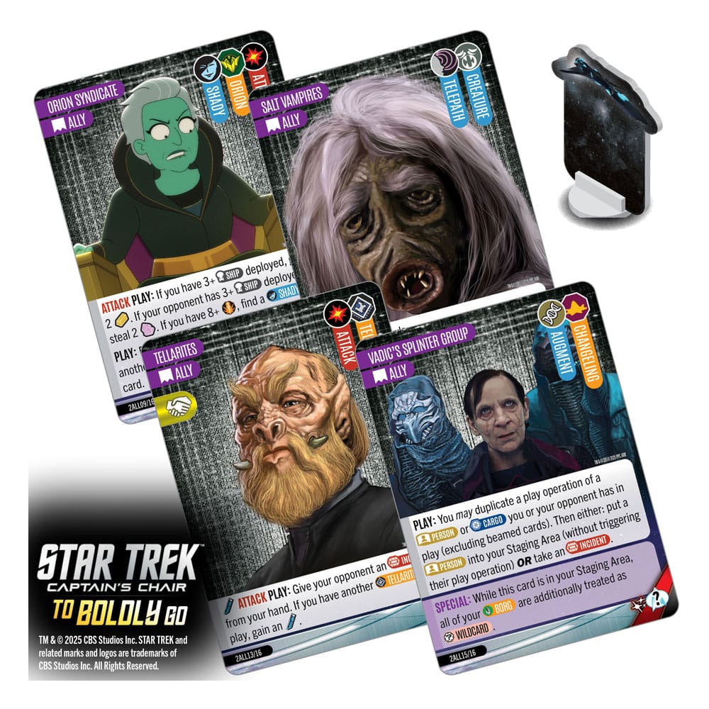 Star Trek: Captain's Chair Game Juego de Cartas To Boldly Go *Edición Inglés* - Z POP Toys