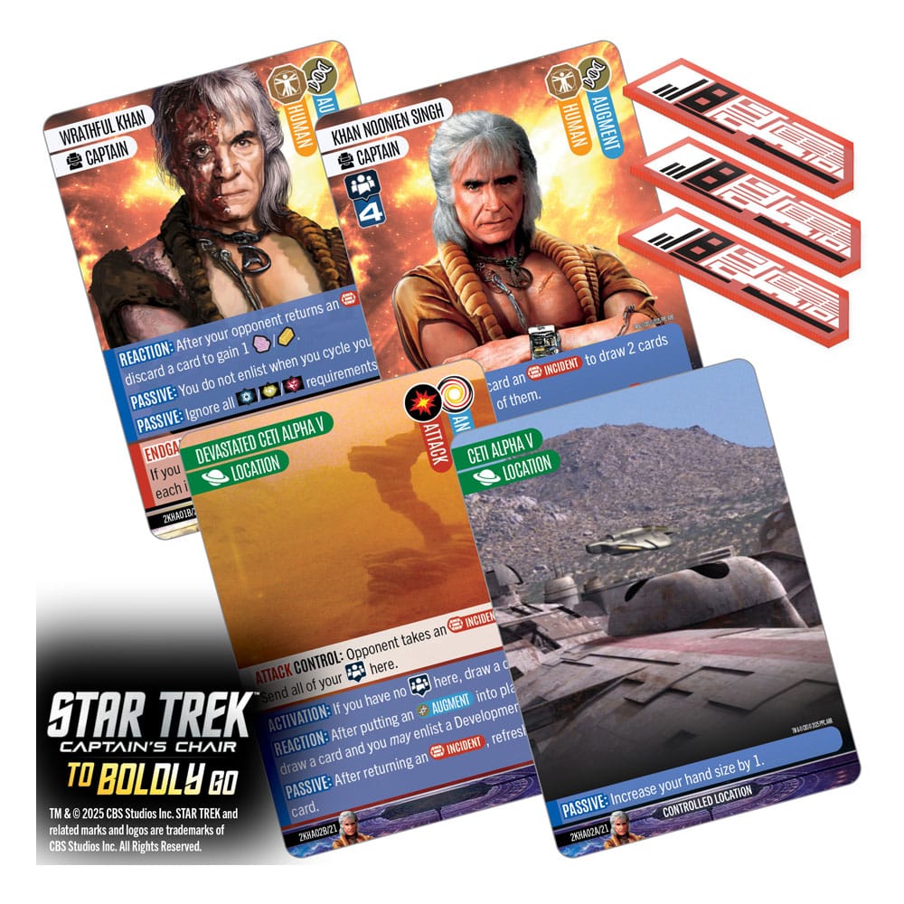 Star Trek: Captain's Chair Game Juego de Cartas To Boldly Go *Edición Inglés* - Z POP Toys