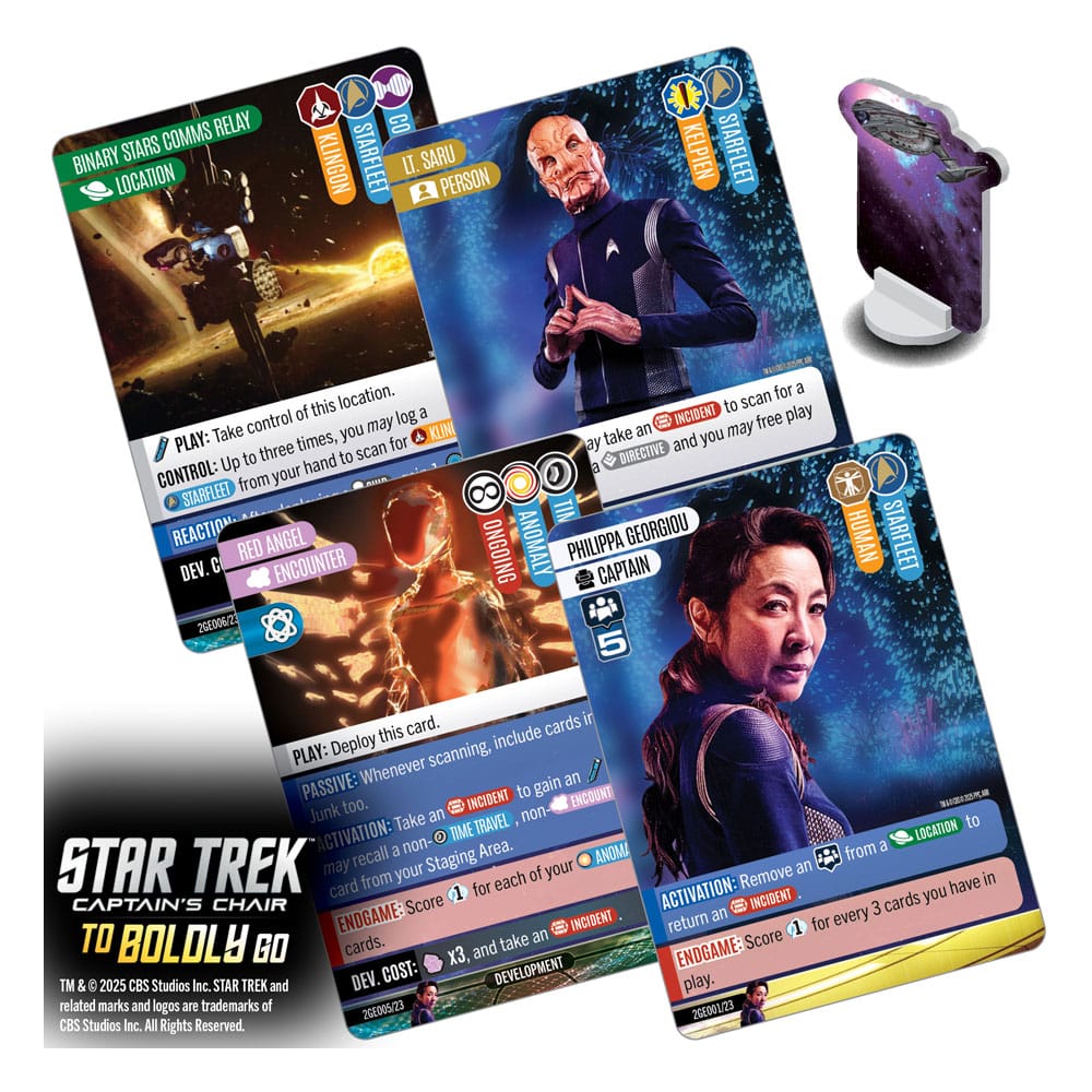 Star Trek: Captain's Chair Game Juego de Cartas To Boldly Go *Edición Inglés* - Z POP Toys