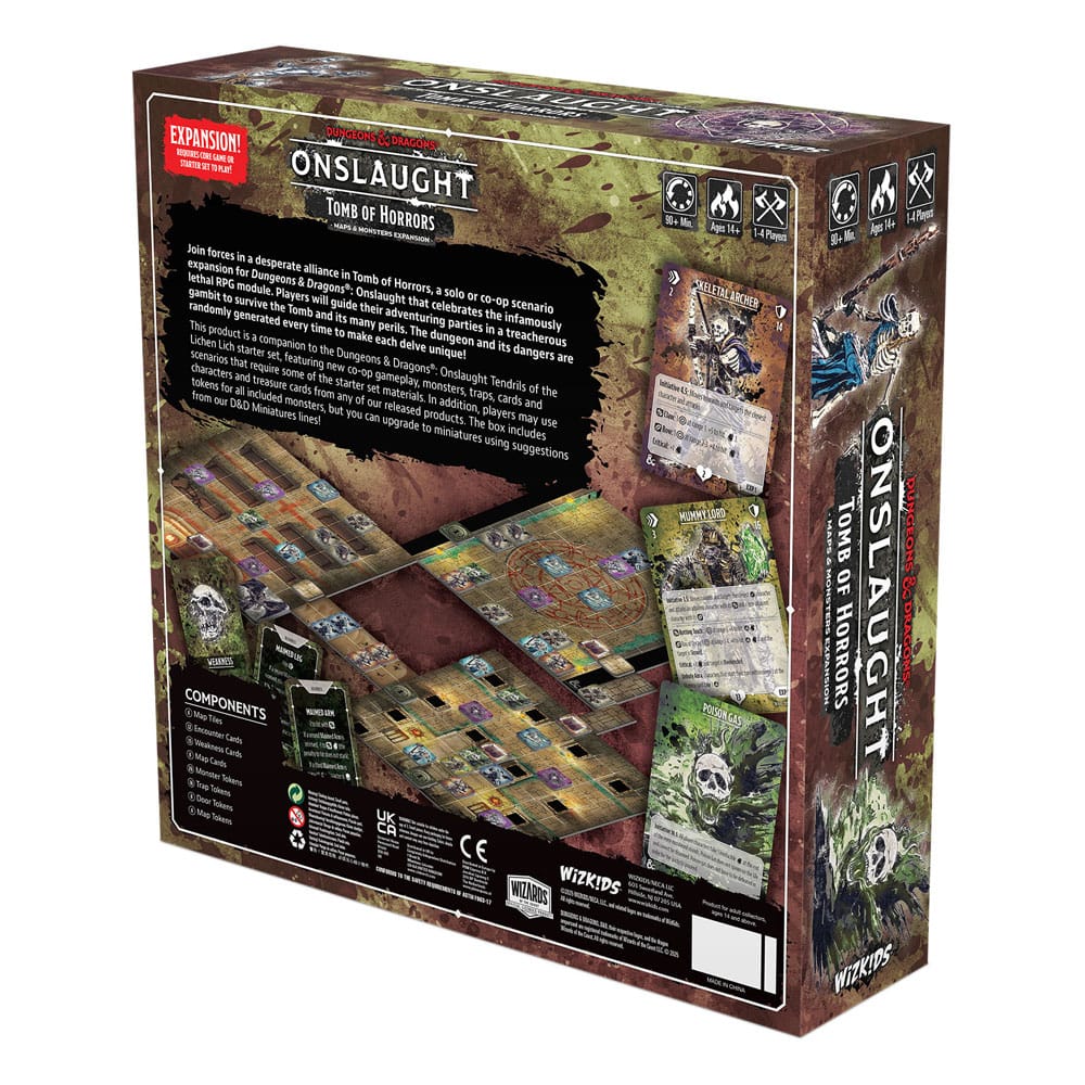 Dungeons & Dragons Onslaught Expansión del Juego Tomb of Horrors - Maps & Monsters Expansion *Edición Inglés* - Z POP Toys