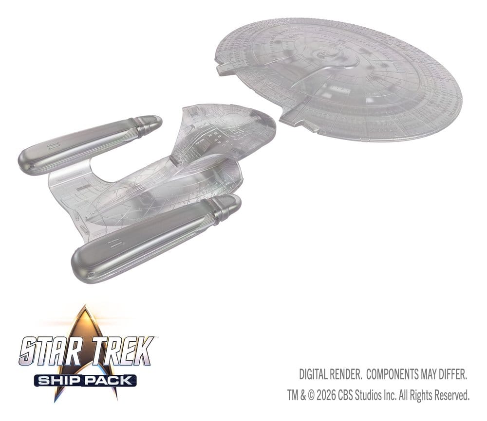 Star Trek Ship Pack Boxed Miniaturas prepintadas U.S.S. Enterprise - 60th Anniversary Edition 22 cm