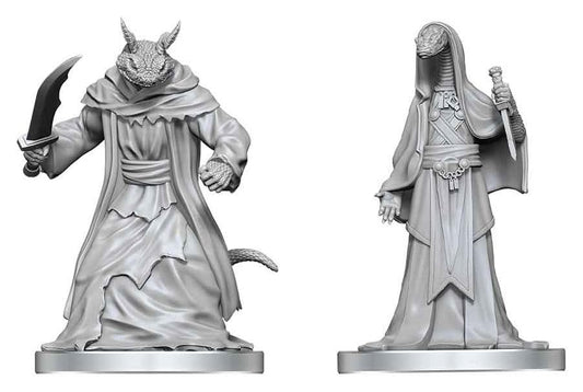 Pathfinder Battles Deep Cuts Miniatura sin pintar Zyss & Aapoph Serpentfolk 13 cm