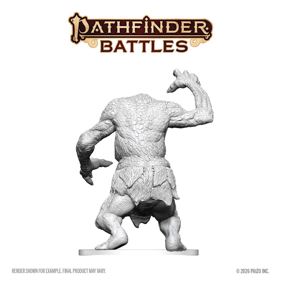 Pathfinder Battles Deep Cuts Miniatura sin pintar Troll del Bosque 15 cm