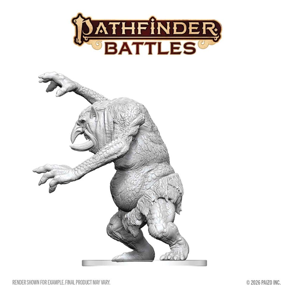 Pathfinder Battles Deep Cuts Miniatura sin pintar Troll del Bosque 15 cm