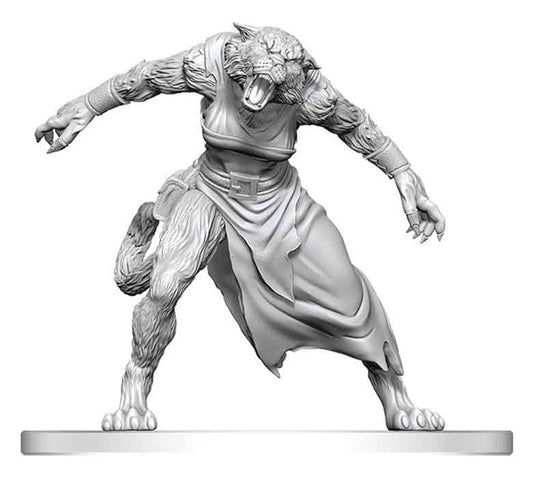 Pathfinder Battles Deep Cuts Miniatura sin pintar Hombre Tigre 13 cm
