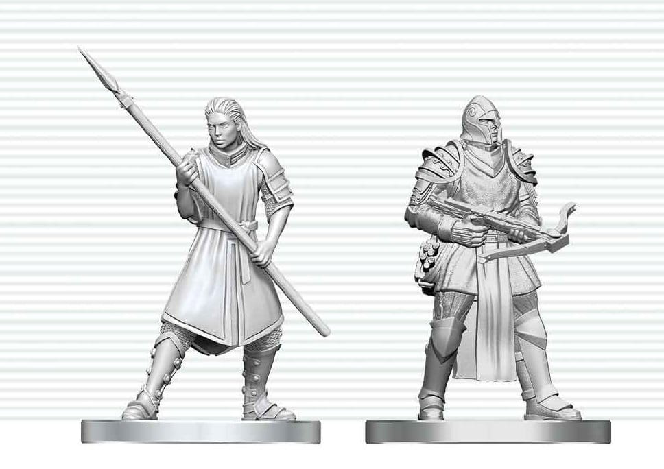 D&D Nolzur's Marvelous Miniatures Figuras Mini Town Guards 13 cm
