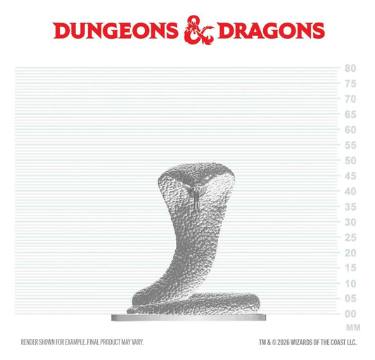 D&D Nolzur's Marvelous Miniatures Figura Mini Serpiente Polar 4 cm