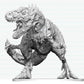 Dungeons & Dragons Nolzur's Marvelous Miniatures Miniatura sin pintar Tiranosaurio Zombi 20 cm