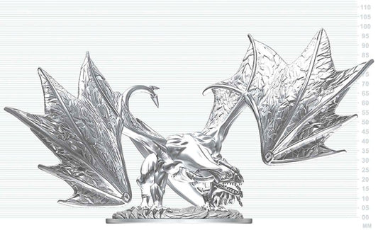 Dungeons & Dragons Nolzur's Marvelous Miniatures Miniatura sin pintar Joven Dragón de Zafiro 20 cm