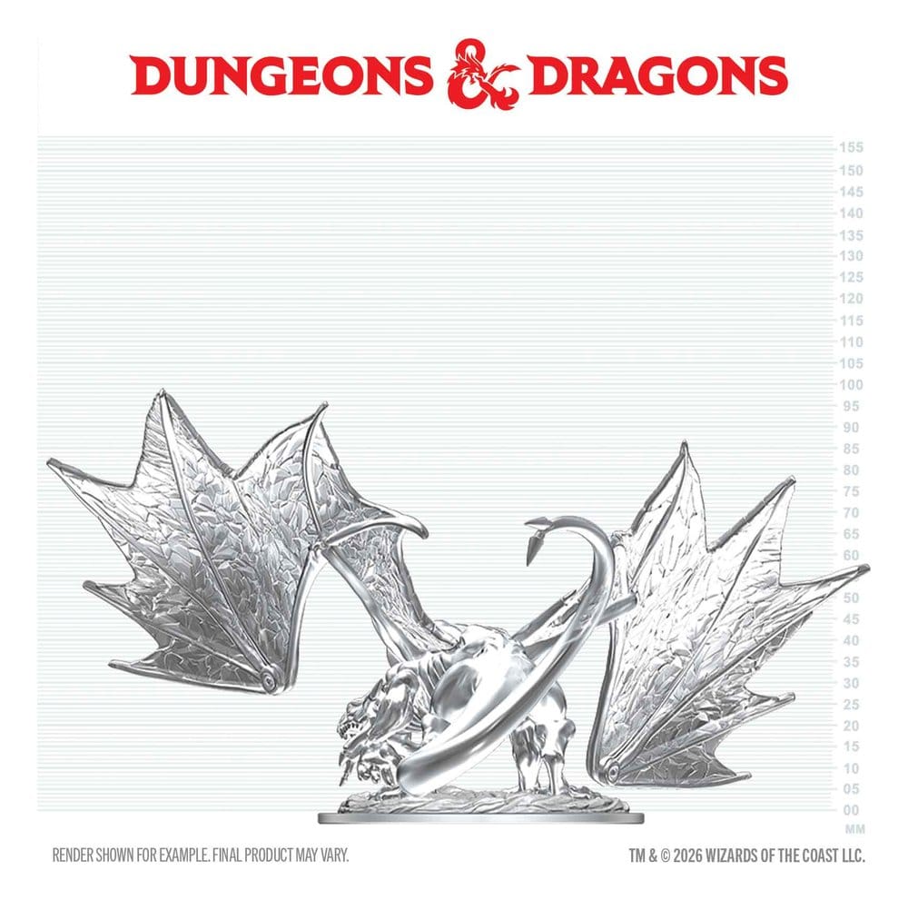 Dungeons & Dragons Nolzur's Marvelous Miniatures Miniatura sin pintar Joven Dragón de Zafiro 20 cm