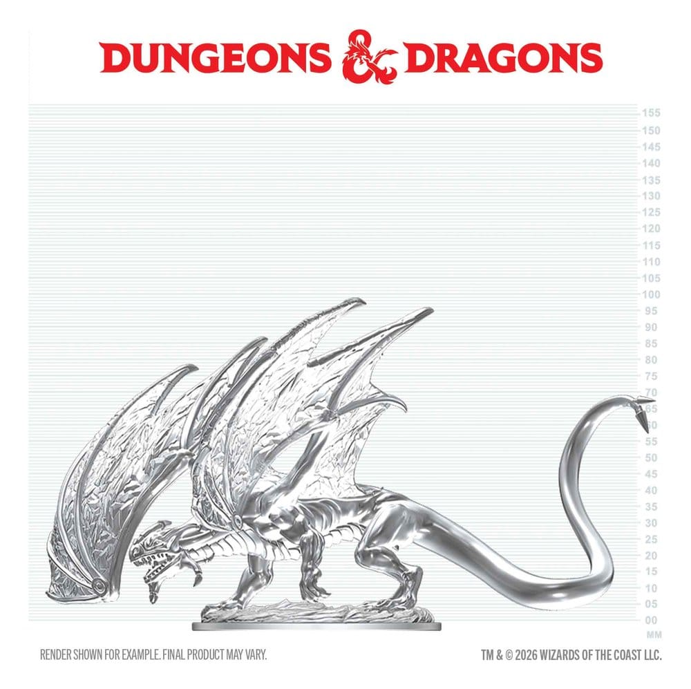 Dungeons & Dragons Nolzur's Marvelous Miniatures Miniatura sin pintar Joven Dragón de Zafiro 20 cm