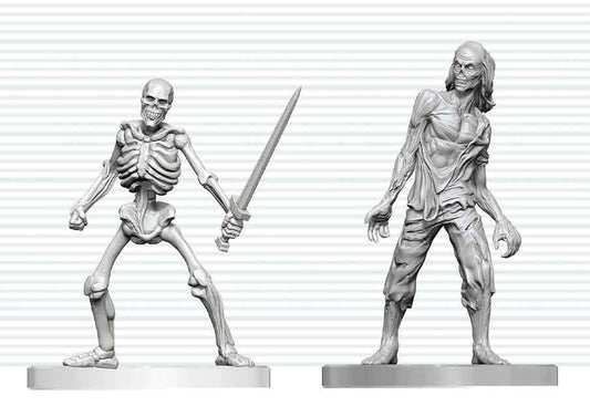 Dungeons & Dragons Nolzur's Marvelous Miniatures Miniatura sin pintar Zombie & Skeleton 14 cm