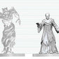 Dungeons & Dragons Nolzur's Marvelous Miniatures Miniatura sin pintar Ghast Invocador de Tumbas & Espectro 14 cm