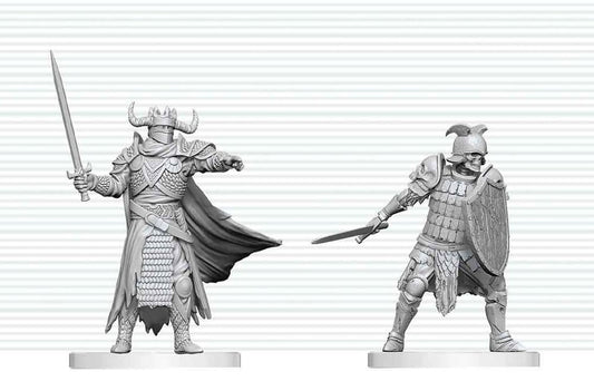 Dungeons & Dragons Nolzur's Marvelous Miniatures Miniatura sin pintar Caballero de la Muerte & Aspirante a Caballero de la Muerte 14 cm