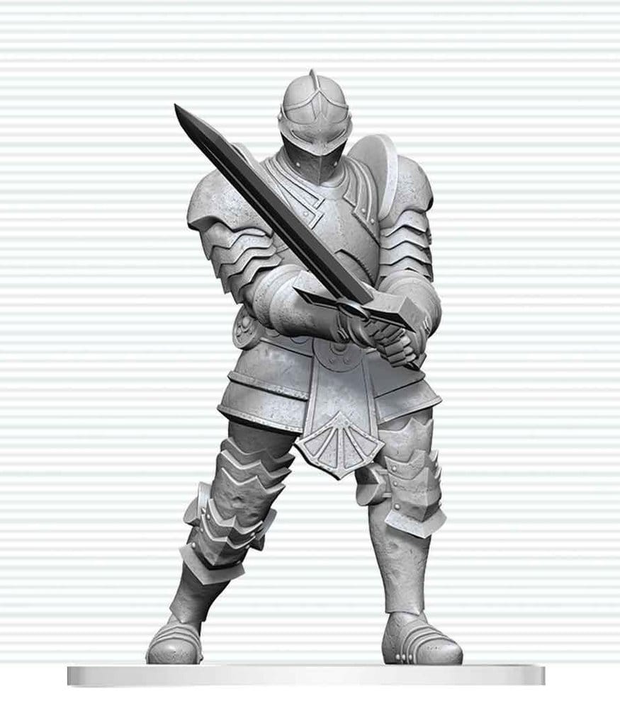 Dungeons & Dragons Nolzur's Marvelous Miniatures Miniatura sin pintar Red Knight Guardian Golem 14 cm