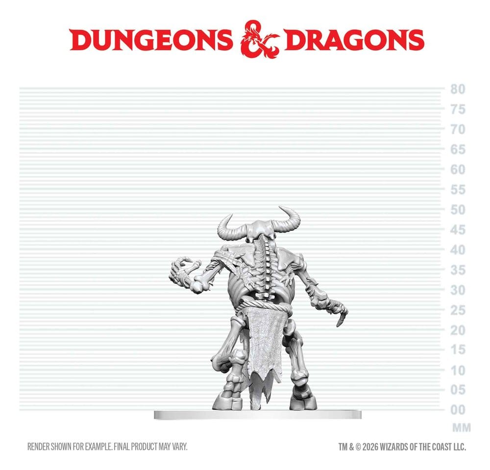 Dungeons & Dragons Nolzur's Marvelous Miniatures Miniatura sin pintar Esqueleto de Minotauro 17 cm