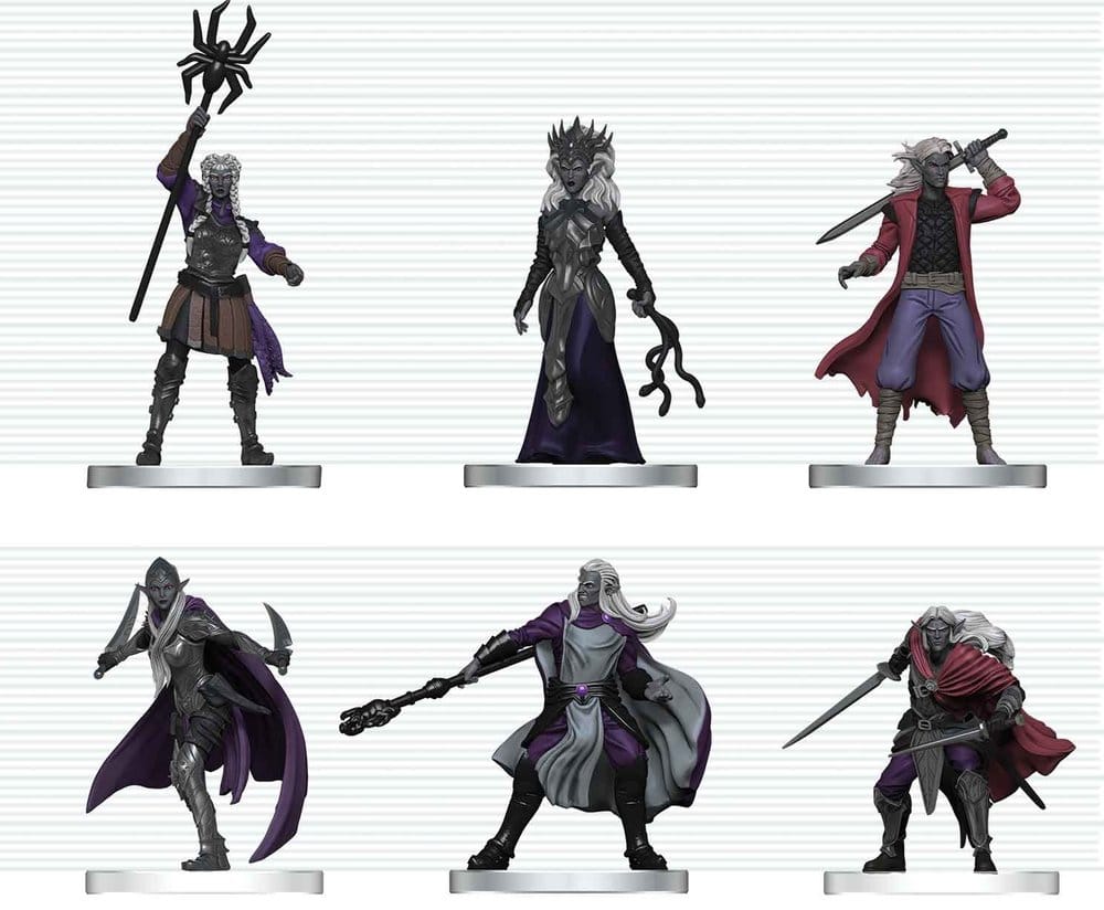 D&D Icons of the Realms Figuras Mini Drow Warband 20 cm