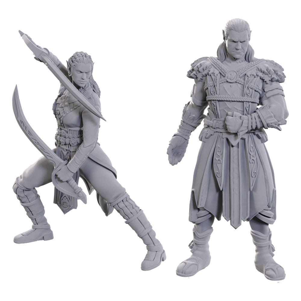 D&D Nolzur's Marvelous Miniatures Miniatura sin pintar Jaheira & Halsin - Z POP Toys