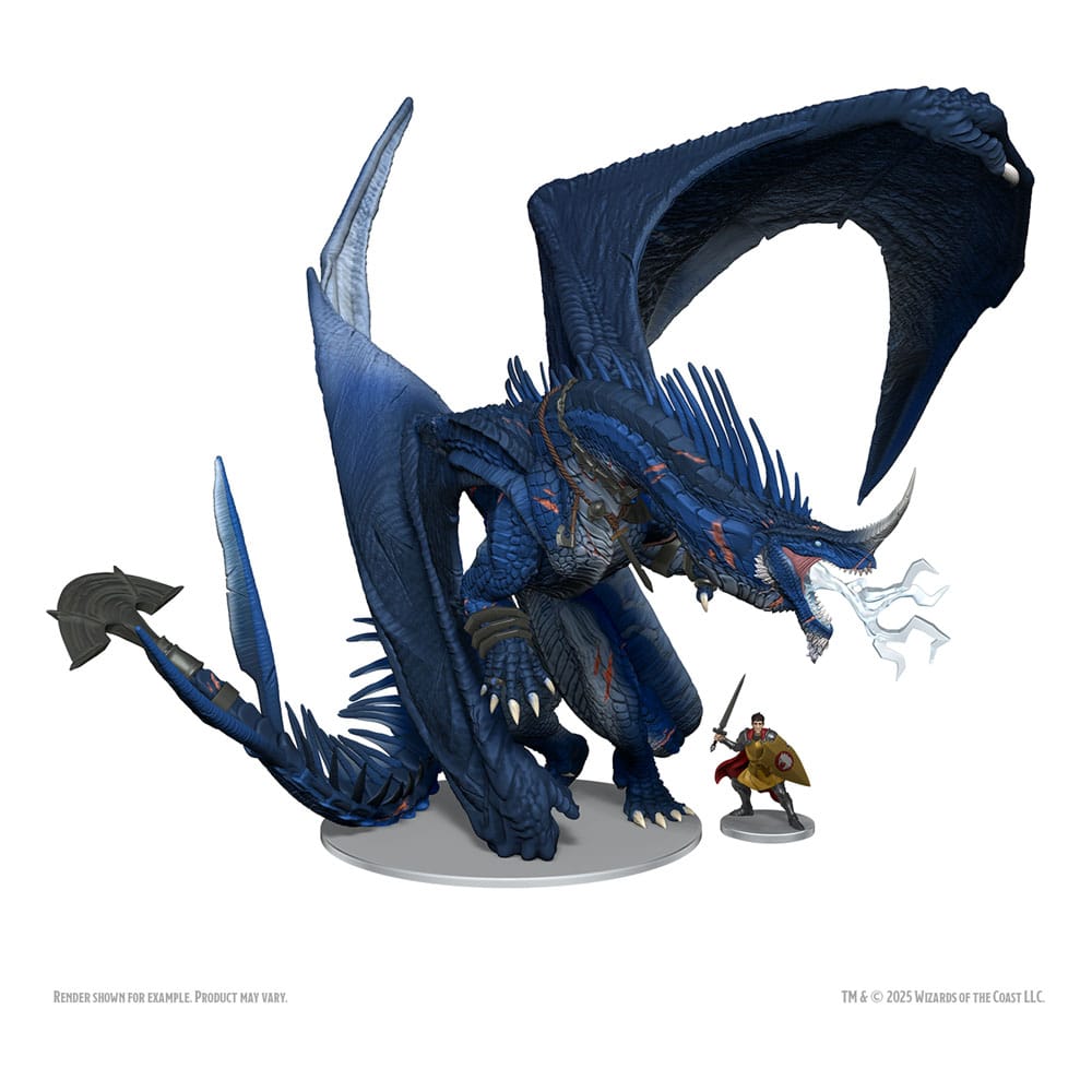 D&D Icons of the Realms Miniatura pre pintado "Boxed Miniature" Ancient Blue Dragon 20 cm - Z POP Toys