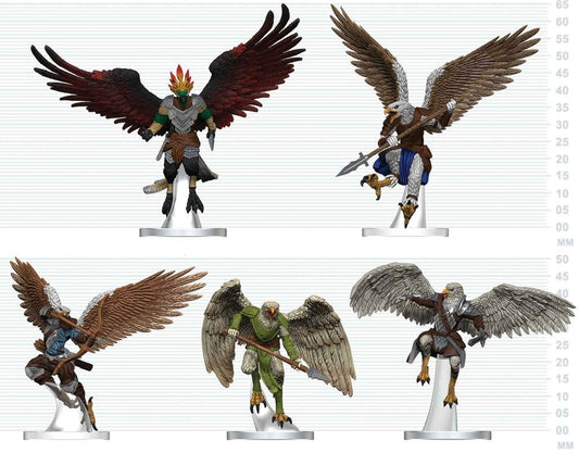 D&D Icons of the Realms Figuras Mini Aarakocra Flock 20 cm