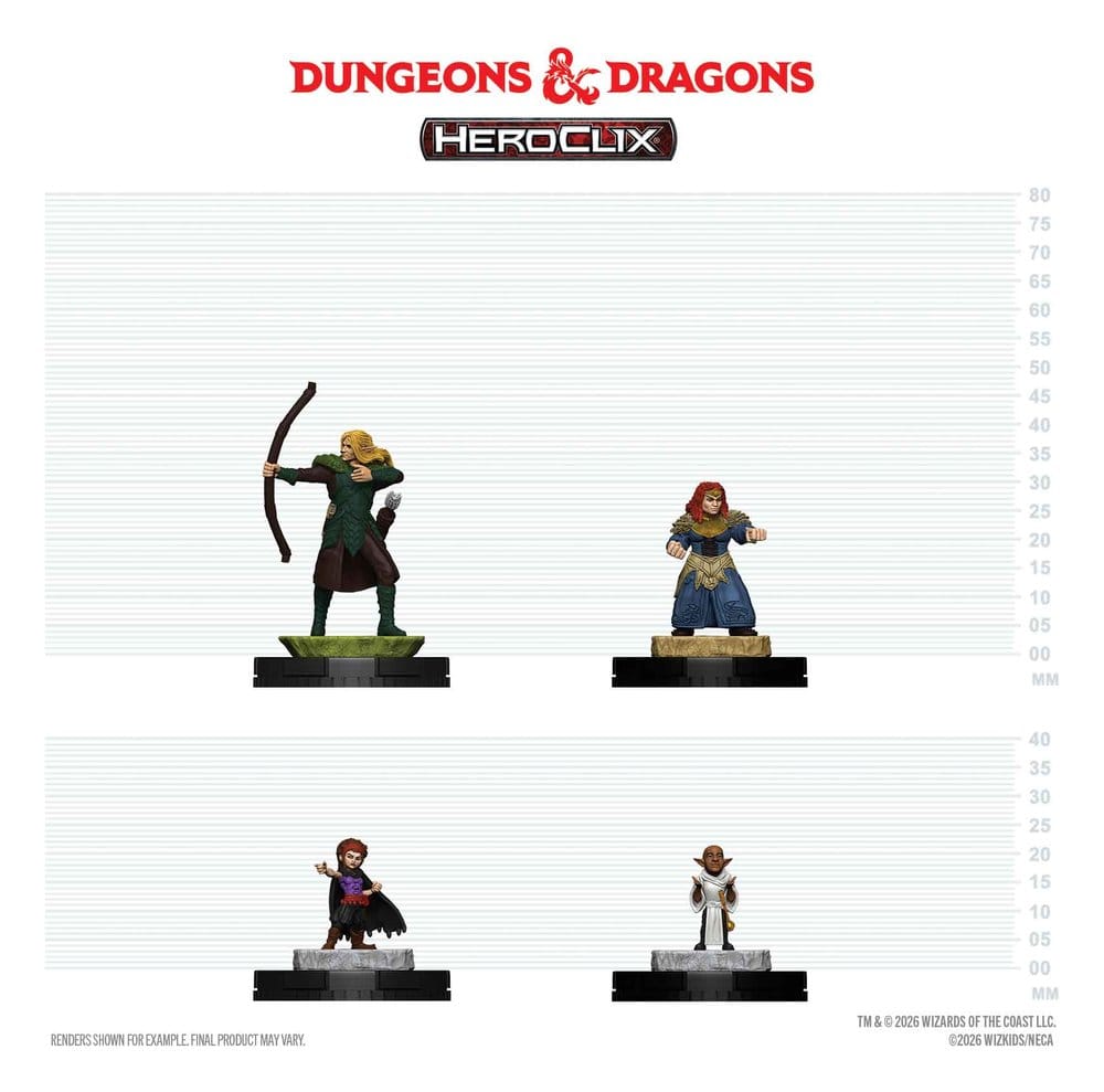 Dungeons & Dragons HeroClix 400: Set de Figuras Adventuring Party 1