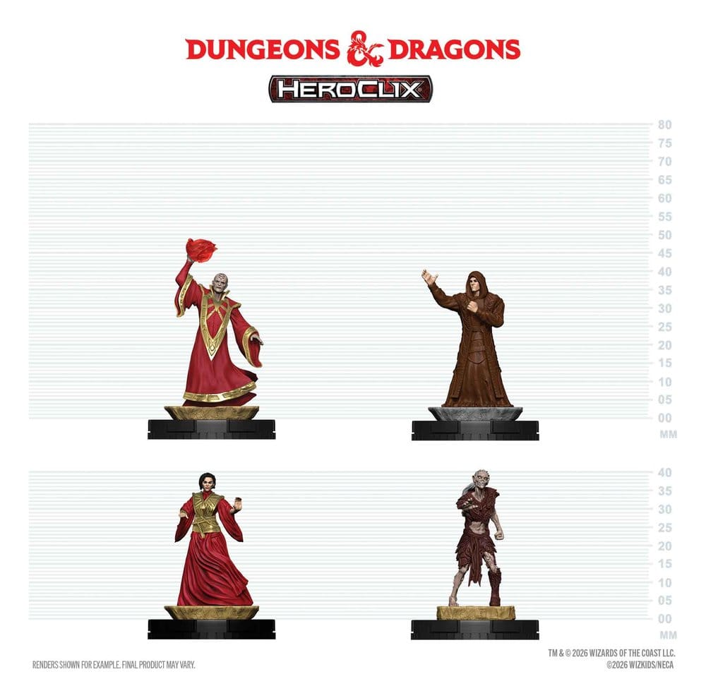 Dungeons & Dragons HeroClix 400: Set de Figuras Red Wizards of Thay