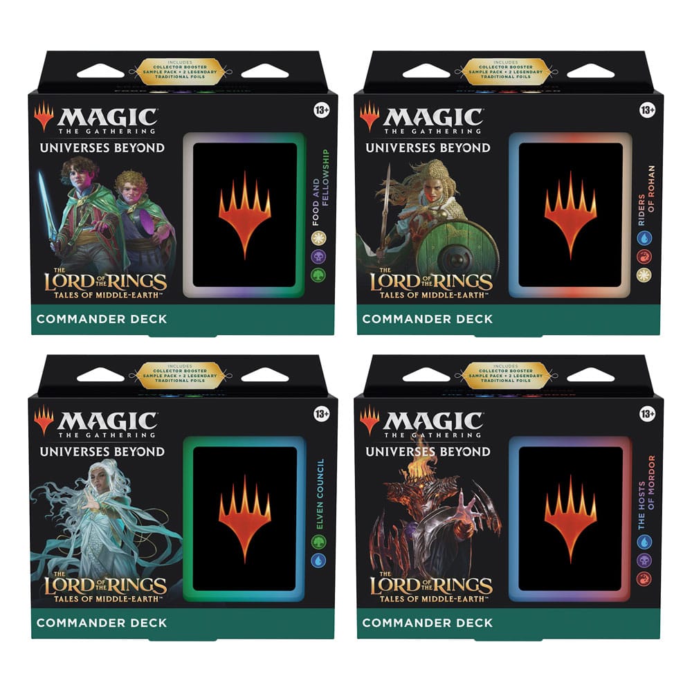 Magic the Gathering The Lord of the Rings: Tales of Middle-earth Mazos de Commander Caja (4) inglés