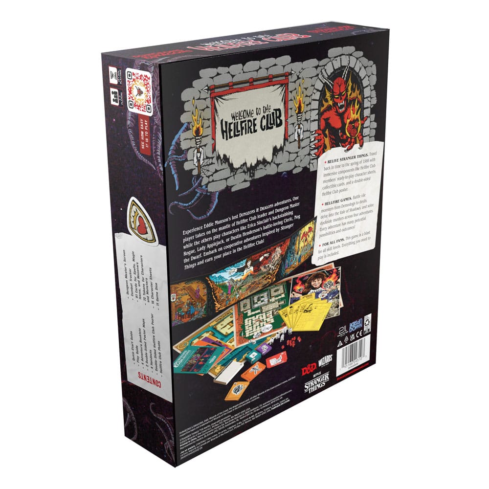 Dungeons & Dragons Juego de Mesa Stranger Things: Welcome to the Hellfire Club inglés