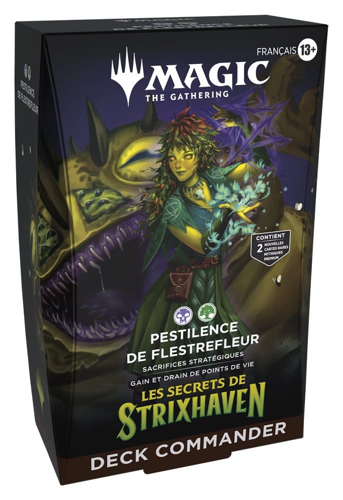 Magic the Gathering Les secrets de Strixhaven Mazos de Commander Caja (5) francés