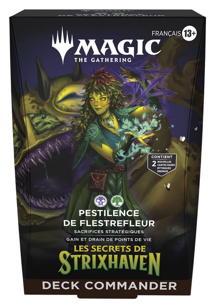 Magic the Gathering Les secrets de Strixhaven Mazos de Commander Caja (5) francés