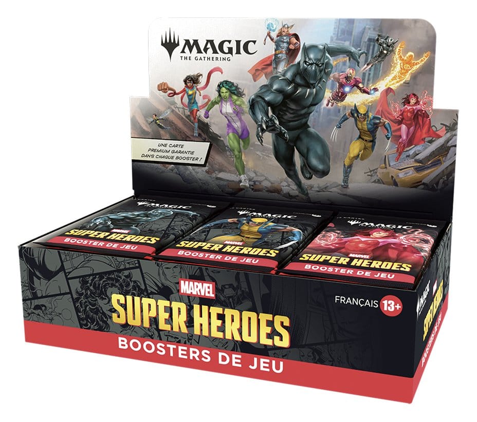 Magic the Gathering Marvel Super Heroes Caja de Sobres de Juego (30) francés