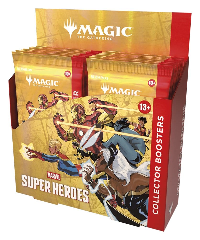 Magic the Gathering Marvel Super Heroes Caja de Sobres de coleccionista (12) inglés