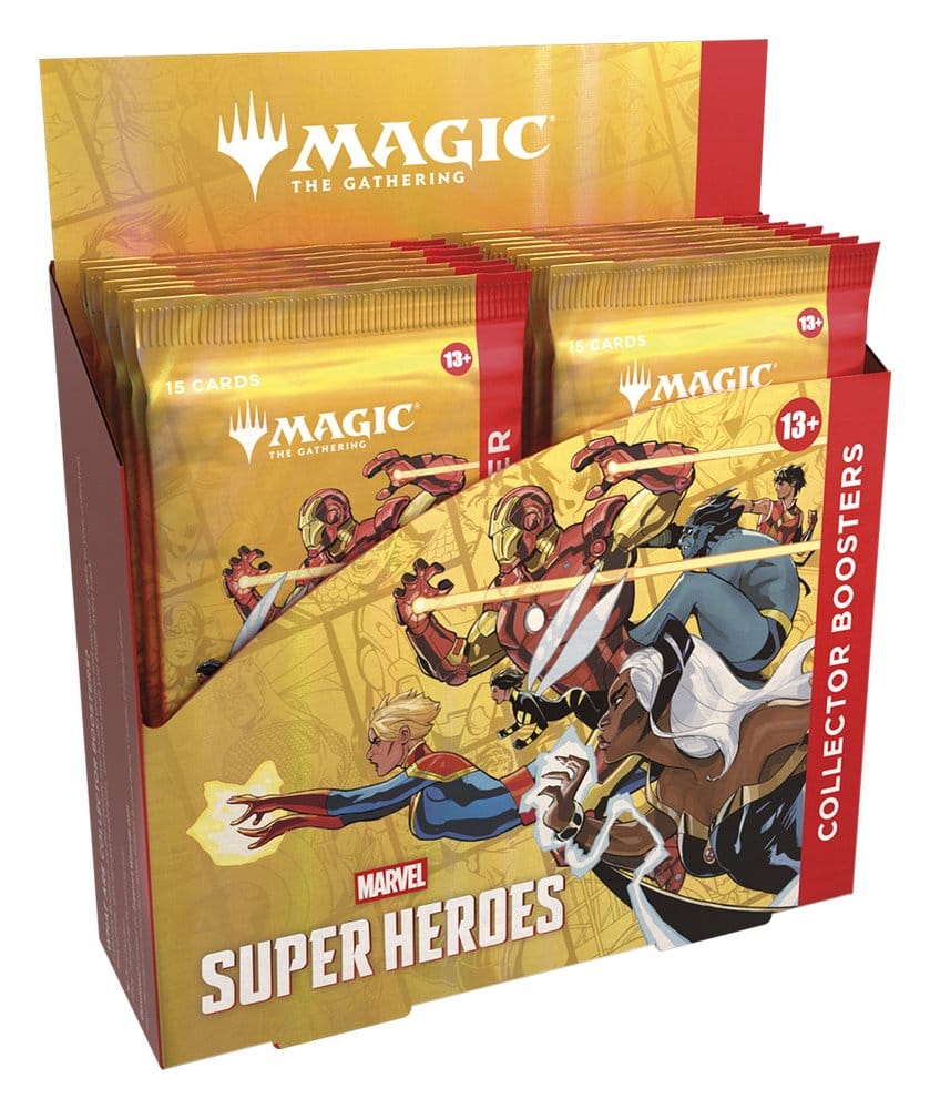 Magic the Gathering Marvel Super Heroes Caja de Sobres de coleccionista (12) inglés
