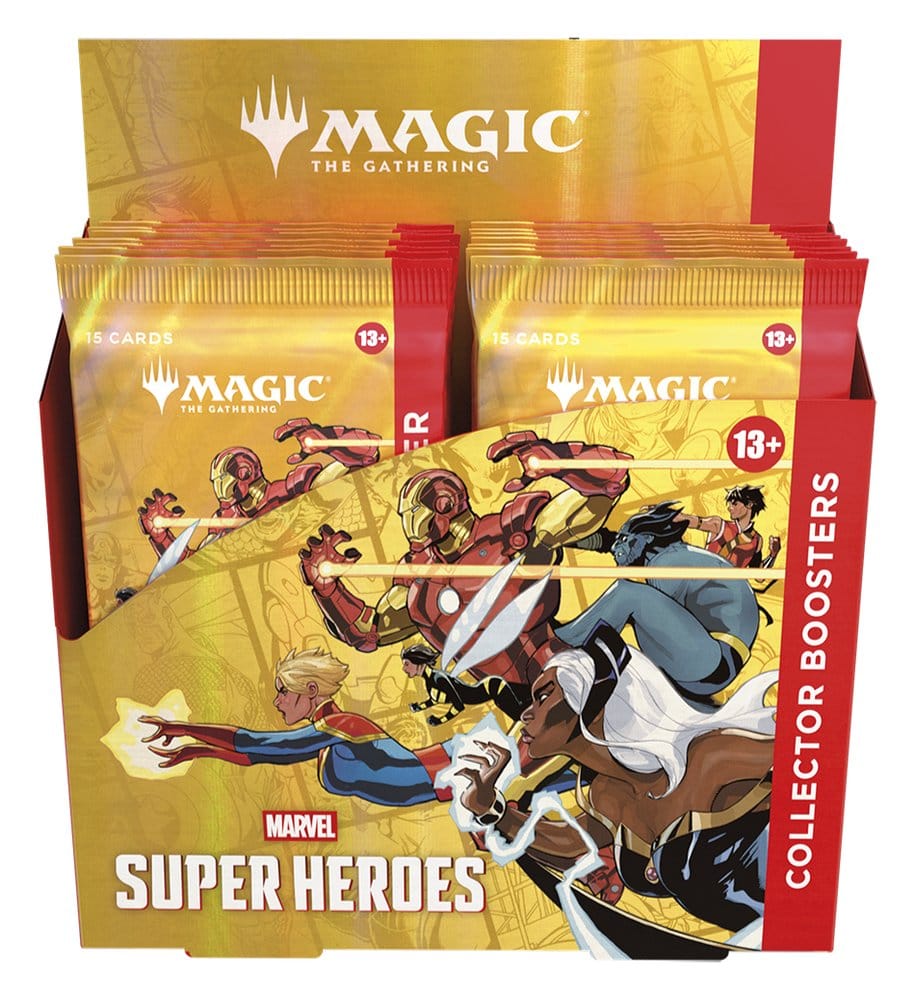 Magic the Gathering Marvel Super Heroes Caja de Sobres de coleccionista (12) inglés