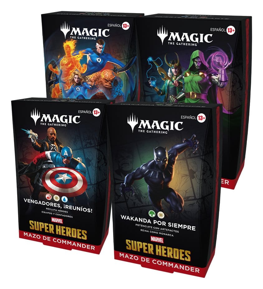 Magic the Gathering Marvel Super Heroes Commander Decks Caja (4) castellano