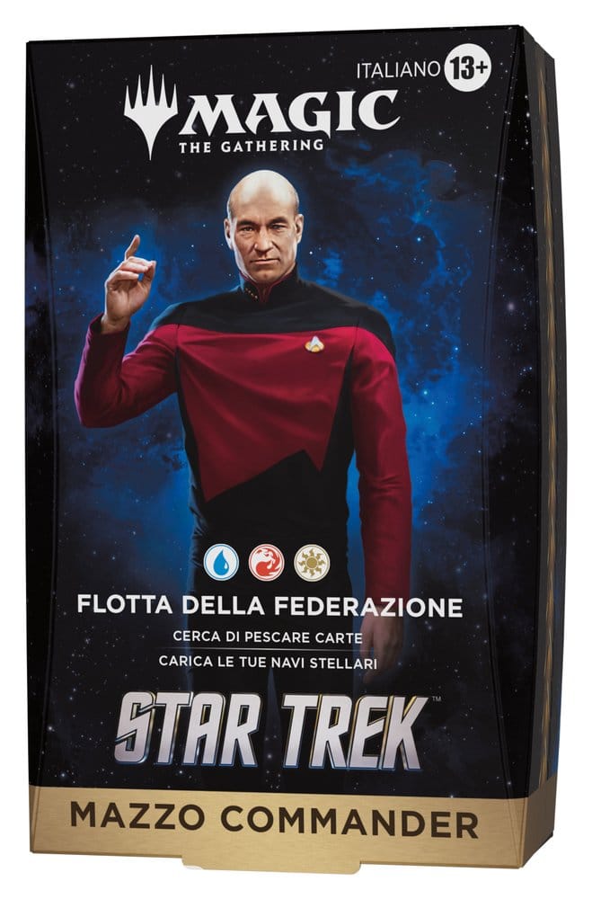 Magic the Gathering Star Trek Mazos de Commander Caja (4) italiano