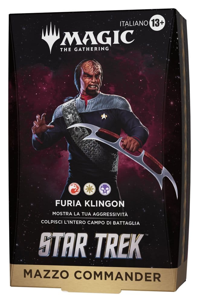 Magic the Gathering Star Trek Mazos de Commander Caja (4) italiano