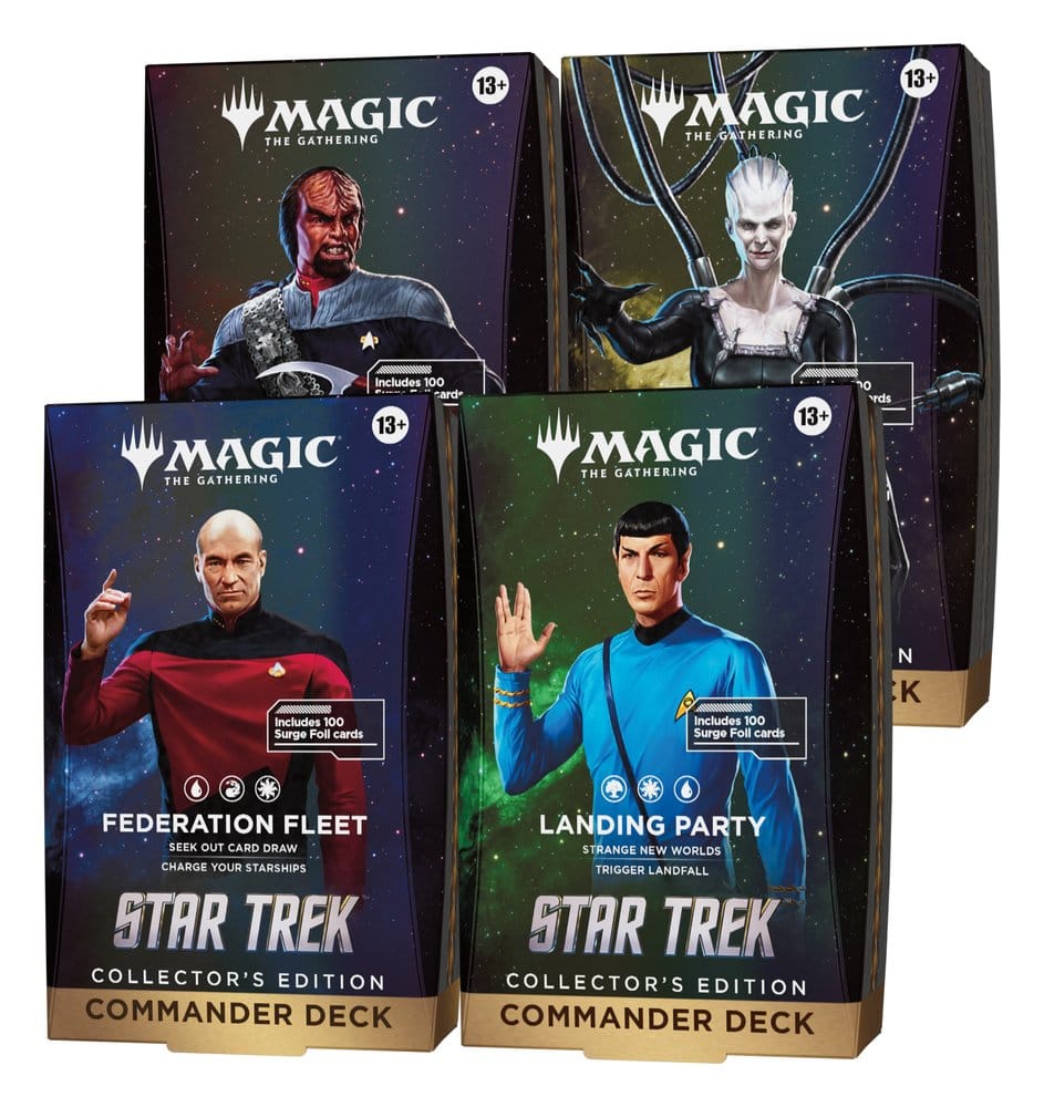 Magic the Gathering Star Trek Mazos de Commander de edición de coleccionista Caja (4) inglés