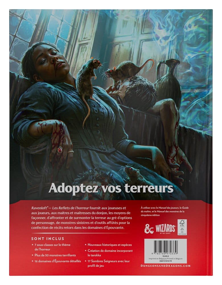 Dungeons & Dragons RPG Ravenloft: Les Reflets de l'Horreur Libro *Edición Francés*