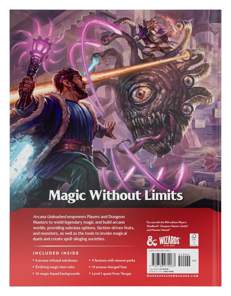 Dungeons & Dragons RPG Arcana Unleashed: Gameplay Expansion Libro *Edición Inglés*