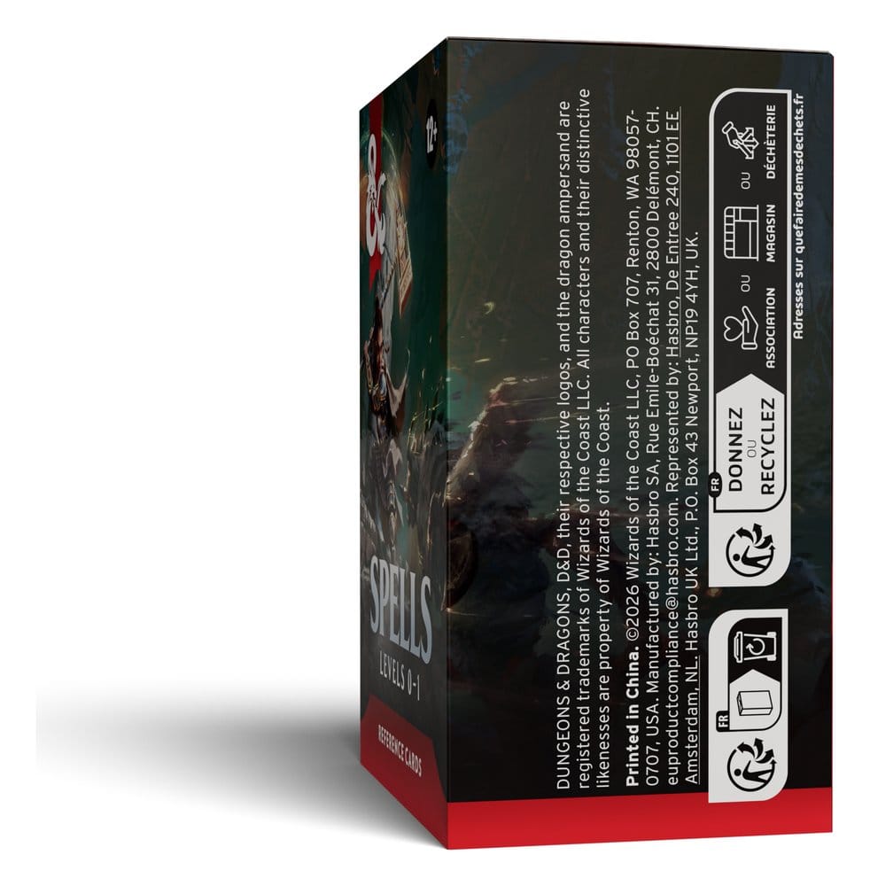 Dungeons & Dragons RPG Tarjetas de Referencia: Hechizos (Niveles 0-1) *Edición Inglés*