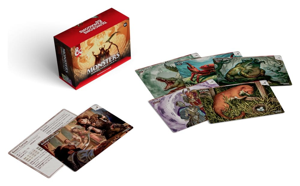 Dungeons & Dragons RPG Tarjetas de Referencia: Monstruos (Animales y PNJs) *Edición Inglés*