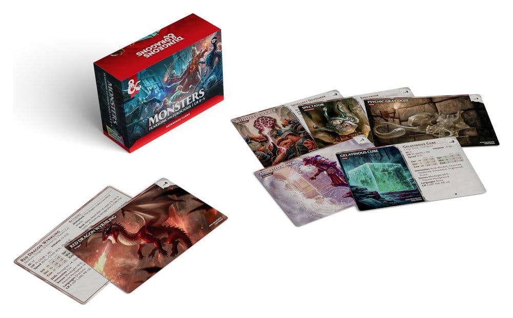 Dungeons & Dragons RPG Tarjetas de Referencia: Monstruos (Temibles y Feroces) *Edición Inglés*