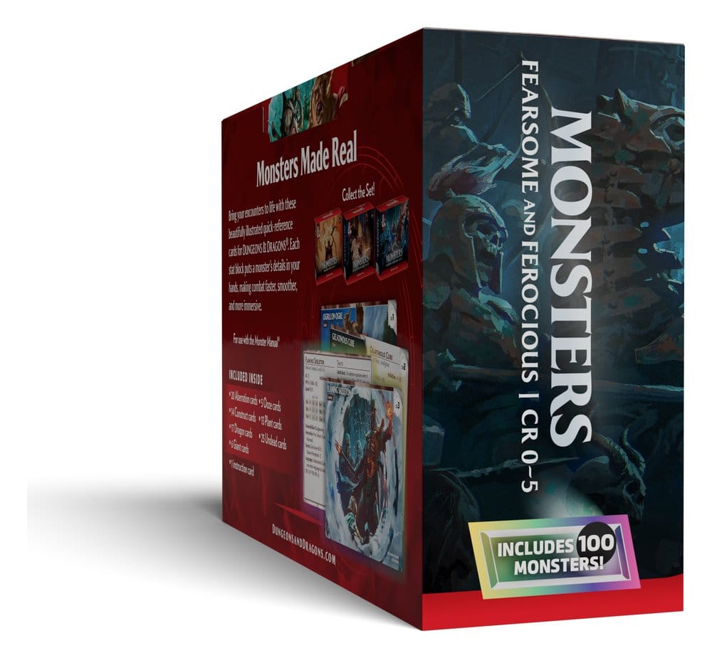 Dungeons & Dragons RPG Tarjetas de Referencia: Monstruos (Temibles y Feroces) *Edición Inglés*